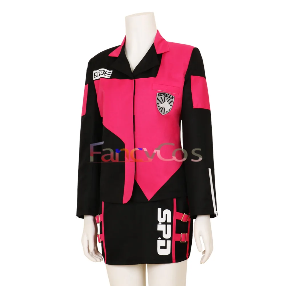 Хэллоуин Tokusou Sentai Dekaranger коумэ Kodou/Дека розовое платье костюм Косплэй игра