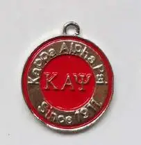 20pcs KAP Альфа, Фи Альфа братства и Сорорити Круглый Шарм с Fit браслет и Цепочки и ожерелья - Окраска металла: 20pcs KAP