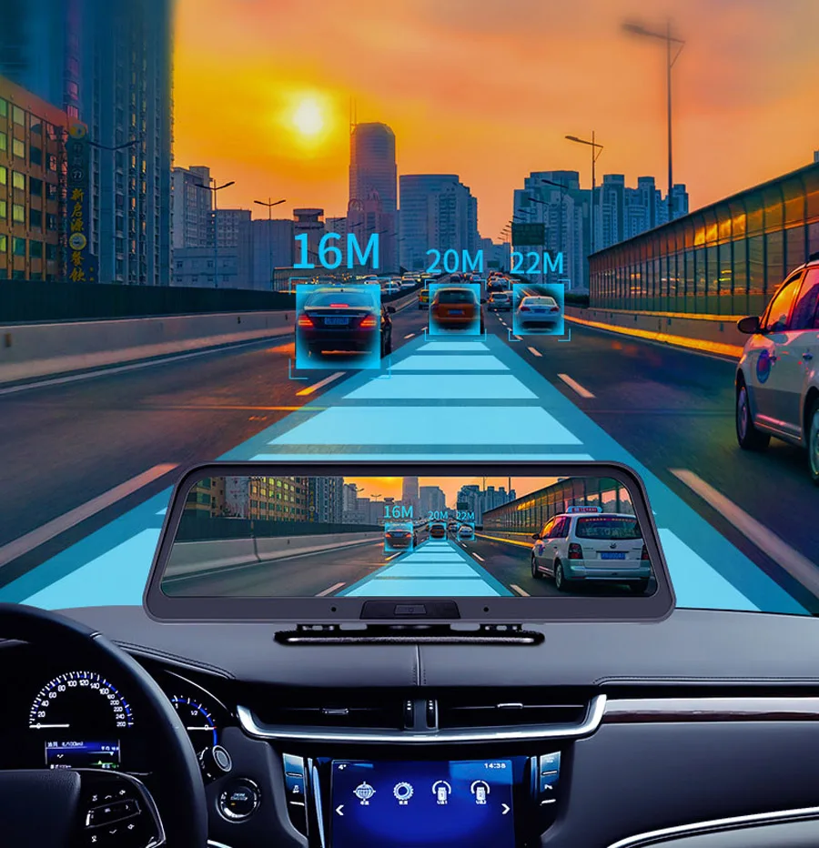 WHEXUNE 10 дюймов 4G ADAS Автомобильный видеорегистратор камера Wifi Android gps навигация 1080P Авто видео регистратор видеорегистратор парковочный монитор