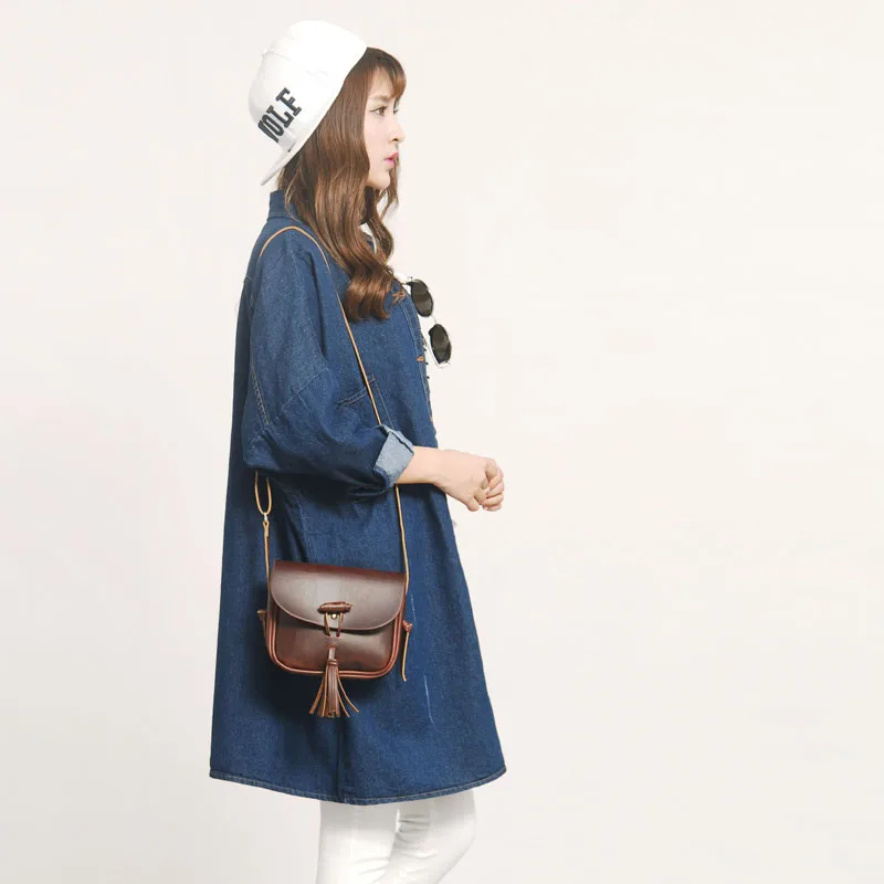 Япония Стиль женские Сумки На Ремне Винтаж Повседневная Сумка Почтальона