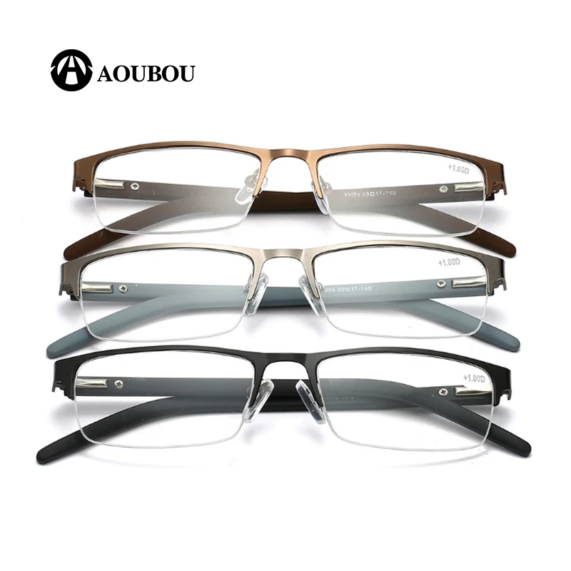 Квадратные металлические очки для чтения gafas hipermetropia presvicia hombre okulary recepta occhiali per lettura redpower okuma