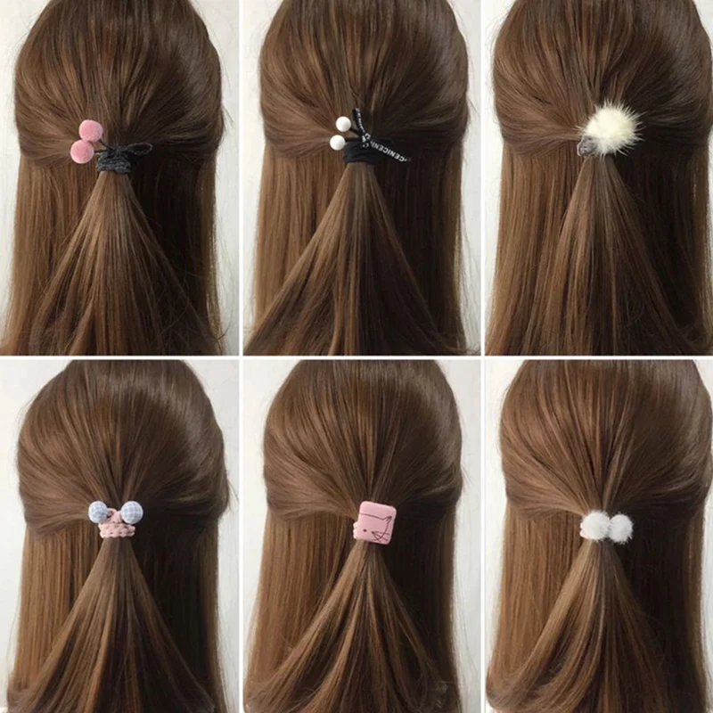 12 шт. много резинки для волос браслеты Для женщин жемчугом резиновая комплект