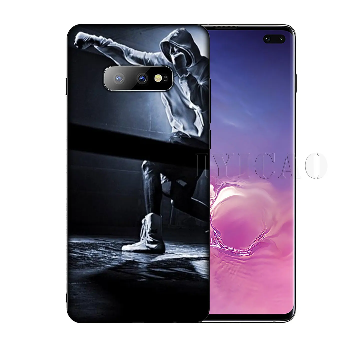 Cartoon Boxing Girl Gloves Pattern tpu Soft Silicone Phone Case for Samsung Galaxy S20 Ultra S10 Lite S9 S8 Plus S6 S7 Edge S10e |