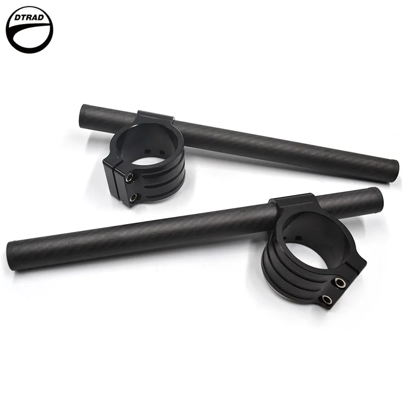 

Universal Handlebar Racing Carbon Fiber CNC 33/35/37/39/41/43/45/46/52/53/54/50mm Clip On Ons Fork Handle Bar Moto Twill/Matte