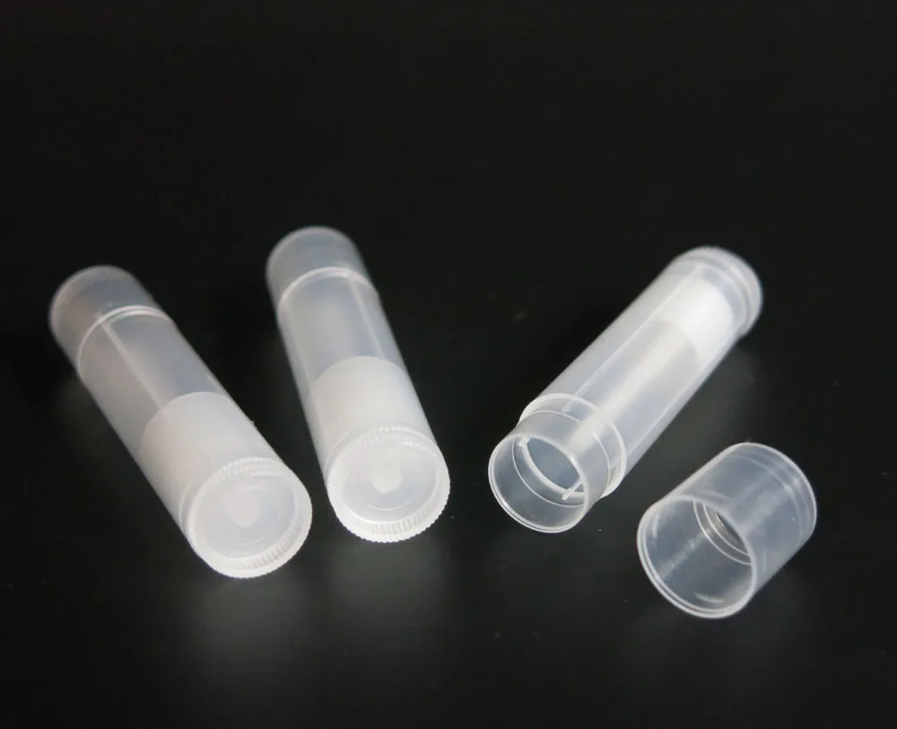 100 x 5ml DIY Empty Lipstick Bottle Lip Gloss Tube  5cc Lip Balm Tube Container With Cap 5cc Clear Cosmetic Make up Tubes