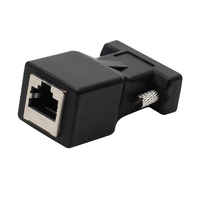 Новое поступление адаптер DB9 RS232 Male/Female to RJ45 Female com порт в LAN Ethernet