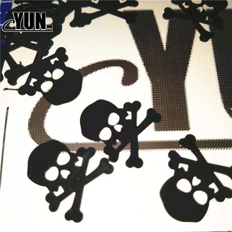 Черный ПВХ Череп 15 г конфетти Хэллоуин день рождения свадьба вечеринка для детей