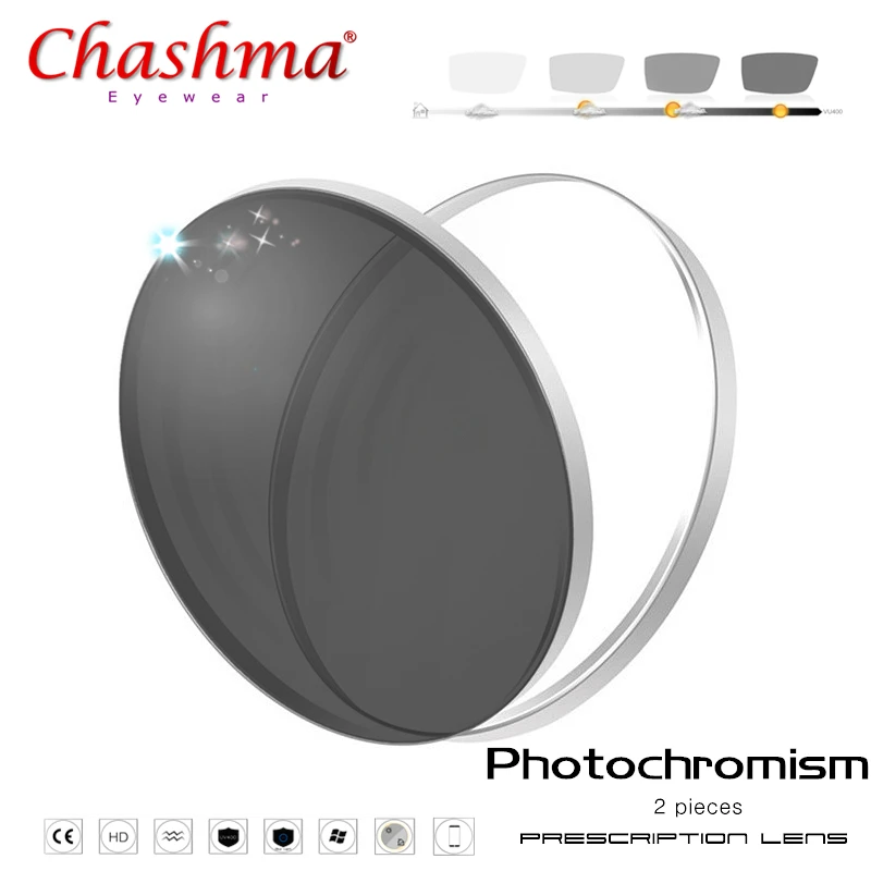 Lens Дизайнерские фотохромные очки для близорукости, мужские очки-хамелеоны, солнцезащитные очки, обесцвечивание с диоптриями 1,0 1,25 1,50 1,75 2,0 2,50 - Цвет оправы: Lens