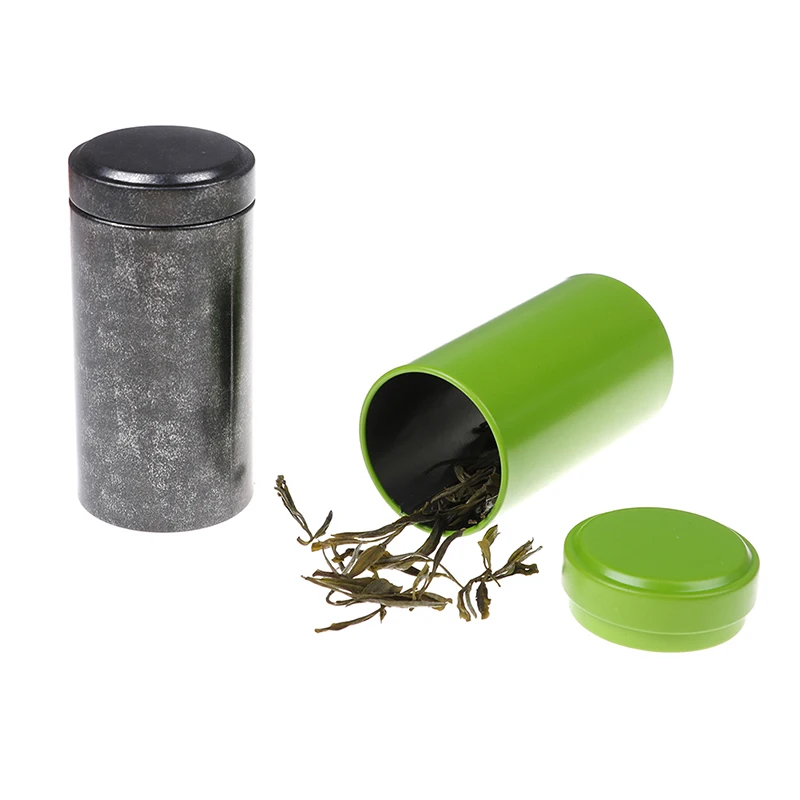 Мини Алюминиевые коробки для хранения чая Caddy герметичные банки кофейного