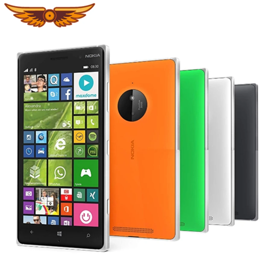 Разблокированный Мобильный телефон Nokia Lumia 830 5," сенсорный экран 16 Гб rom четырехъядерный 10MP wifi gps сотовый телефон