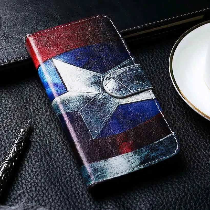 Флип-чехол из искусственной кожи чехол s для huawei P20 Lite чехол-кошелек с рисунком mate