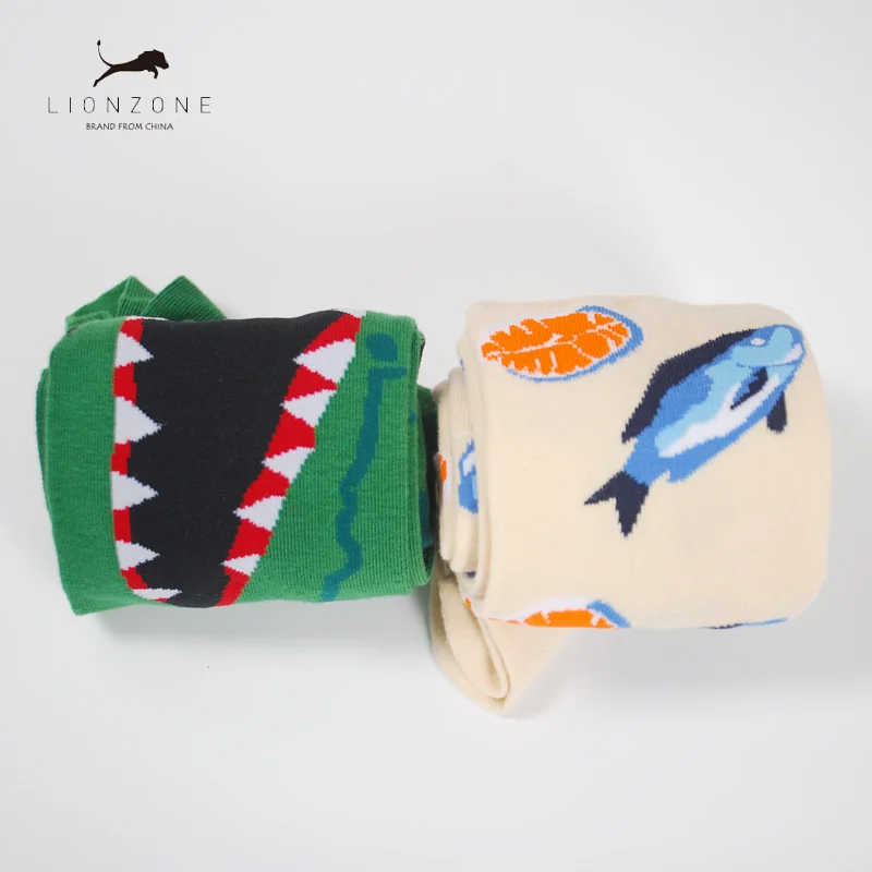 Мужские Счастливые Носки 13 Цвета в полоску с узором клетку вишня пижамы