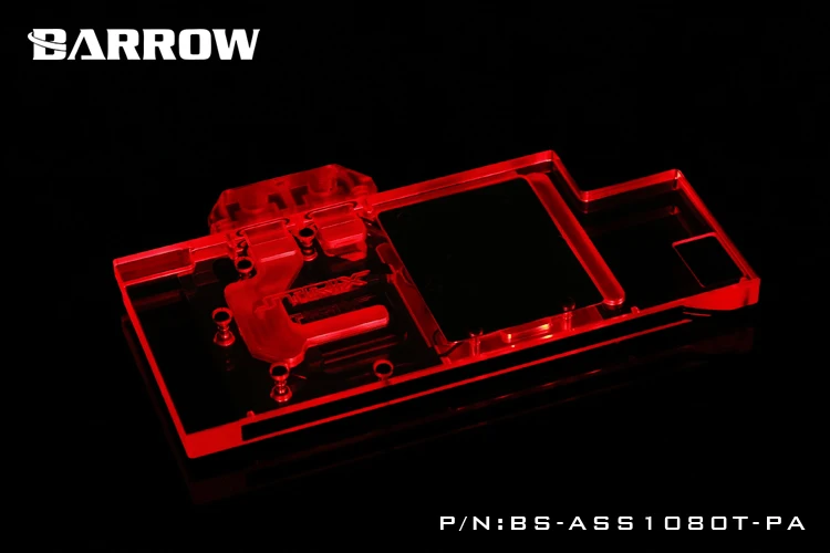 Блок видеокарты BARROW используется для ASUS ROG-STRIX-GTX1080TI-O11G-GAMING/1080/1070-O8G-GAMING/1070TI полное покрытие 3PIN D-RGB H