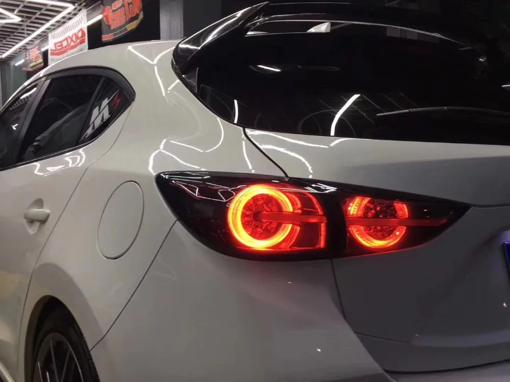 Автомобильный Стайлинг для Mazda 3 задние фонари- Мазда 3 Axela хэтчбек светодиодный задний фонарь светодиодный DRL сигнал тормоза заднего хода авто аксессуары