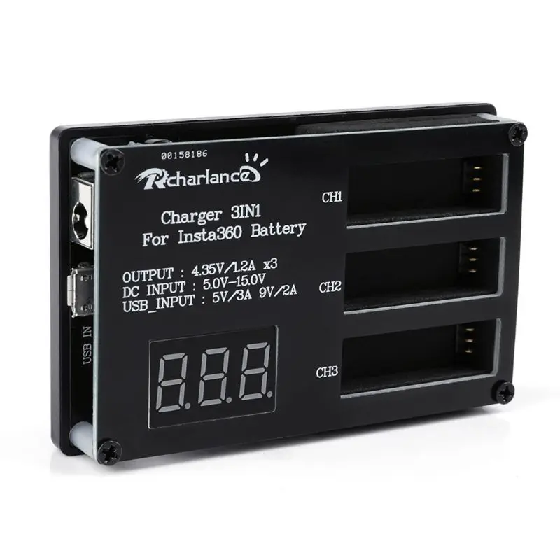 Новейший 3 в 1 микро USB зарядное устройство втулка для быстрой зарядки power bank 12 В 3 А EU/US Plug power Adapter для Insta360 ONE X battery