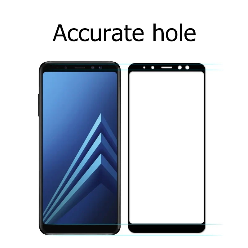 Защитная пленка для экрана закаленное стекло Samsung A8 2018 9 H 5 2 дюйма черный смартфон
