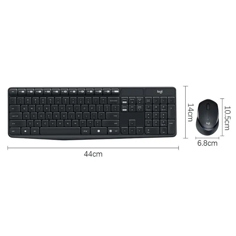 Комплект беспроводной клавиатуры и мыши и клавиатуры logitech MK315, бесшумная, бесшумная, защищенная от брызг, домашняя, Офисная клавиатура, мышь, комбо