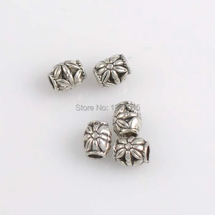 

Free Shipping!DIY 50PCs Antique Silver Metal Alloy Spacers Beads 9.5x5mm YTC0022