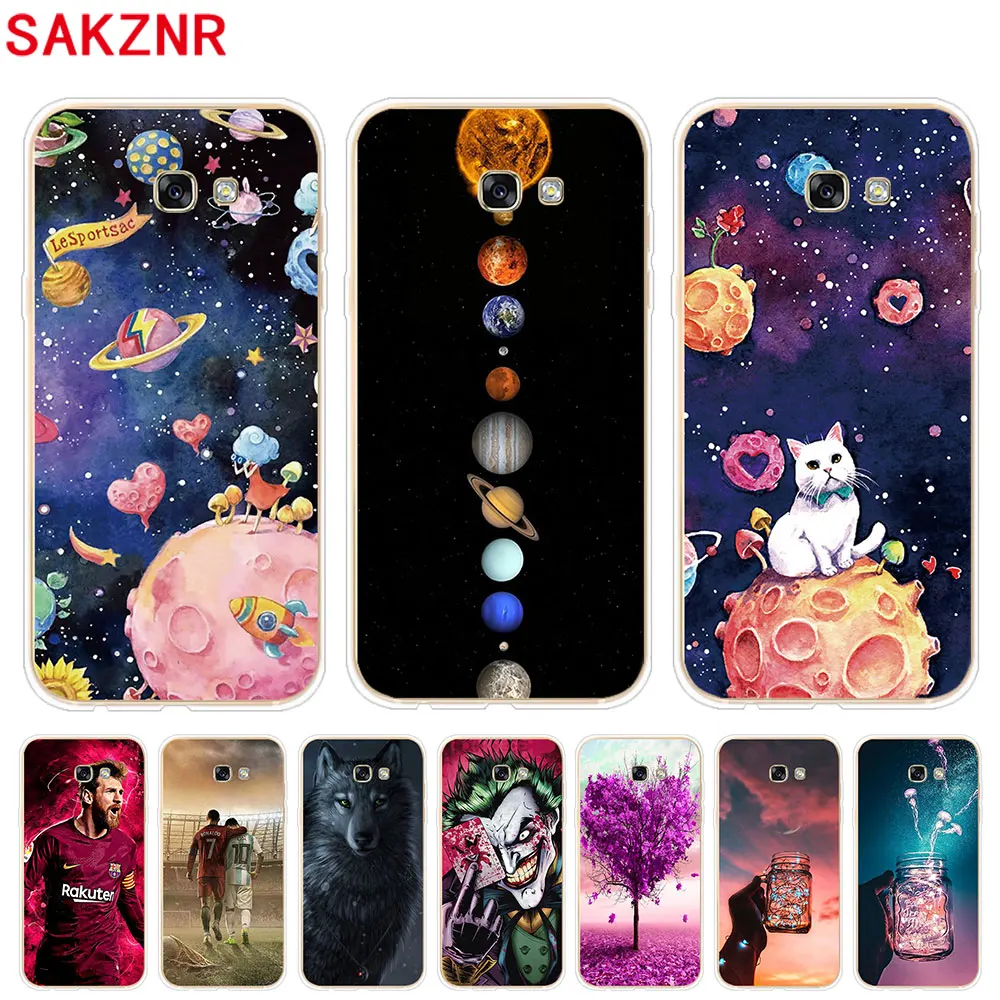 Soft Silicone Case For Samsung Galaxy A3 A5 A7 2017 Cases Transparent Phone Back Cover |