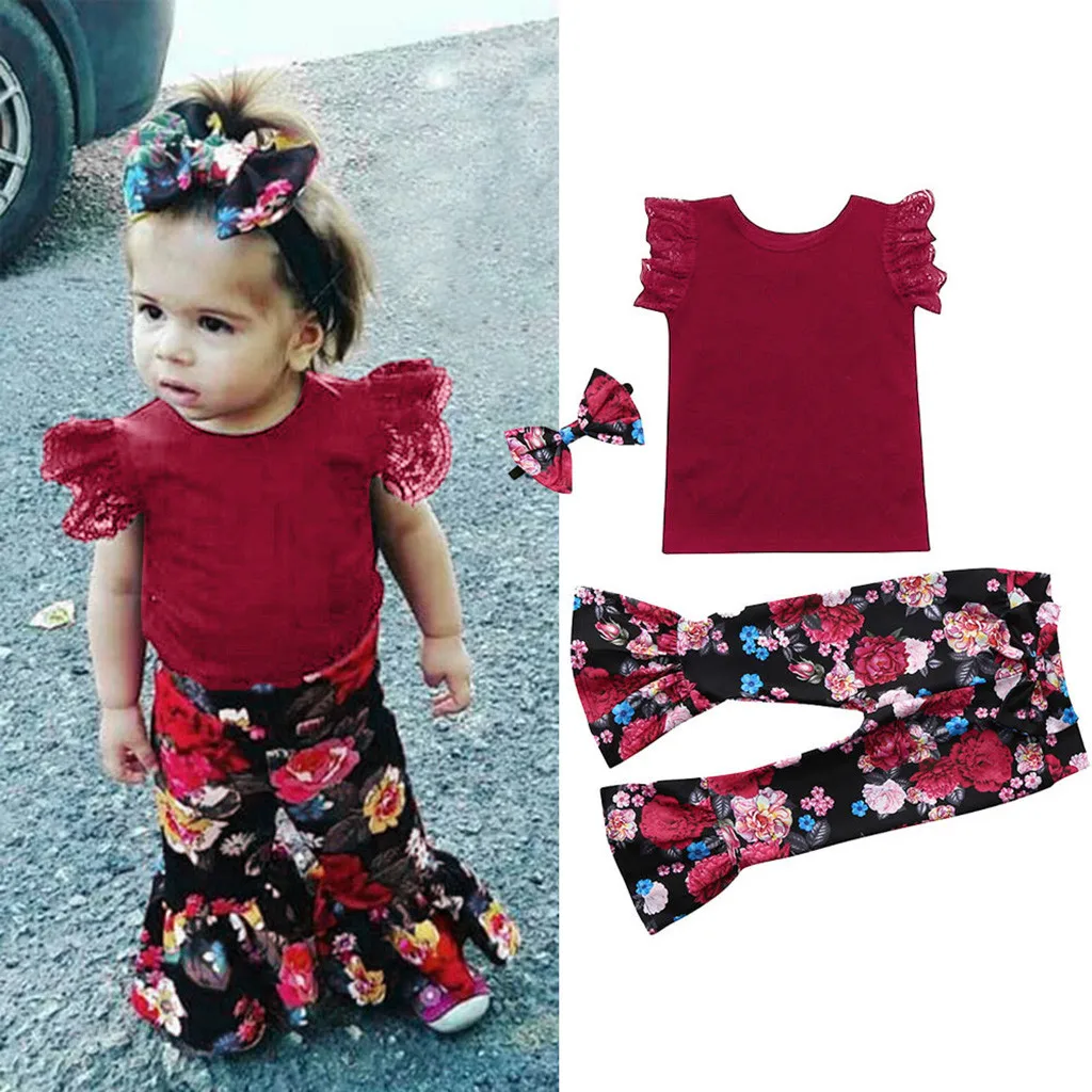 Детские комплекты одежды для девочек Новая летняя стильная брендовая одежда