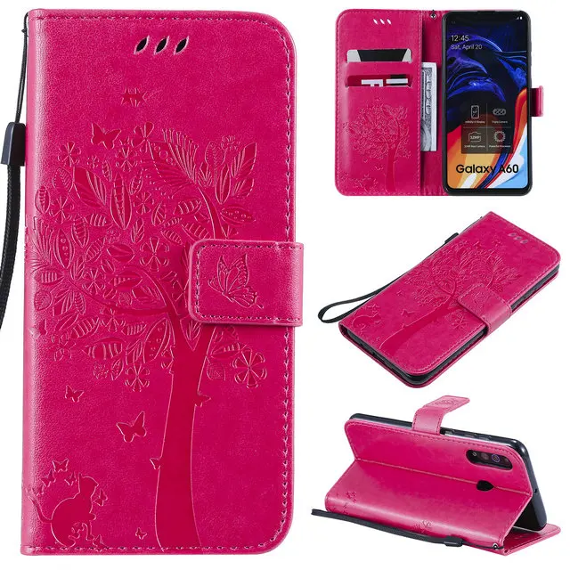 3D тиснение кожаный флип для Coque samsung A50 Чехол samsung A70 Чехол Флип Etui для samsung Galaxy A40 чехол A30S A20E A10 A 50 S