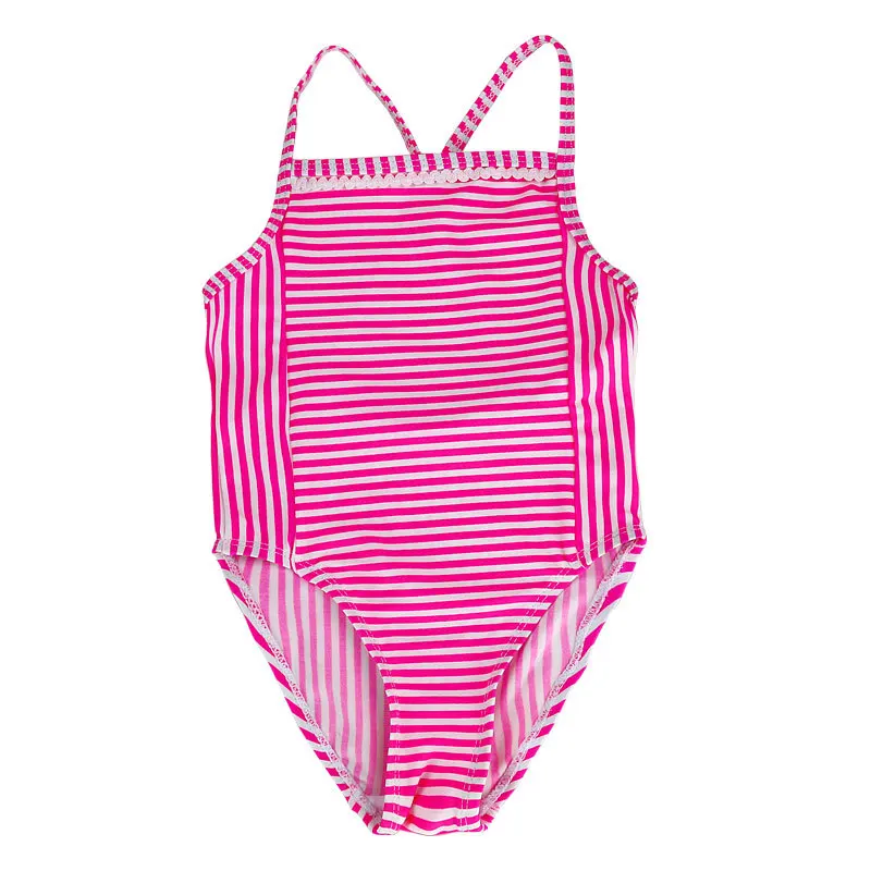 

New Summer Girls Swimwear Kids Bathing Suits Girls One Piece Striped Bikini 2020 Kids Beach Swimwear Triangular Swimsuit