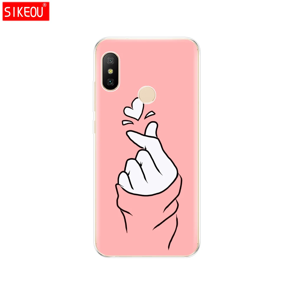 12060 Силиконовый чехол для Xiaomi mi A2 LITE, чехол с полной защитой, мягкая задняя крышка из ТПУ, чехол для телефона s для Xio mi A2 LITE, бампер, чехол с котом - Цвет: 12060