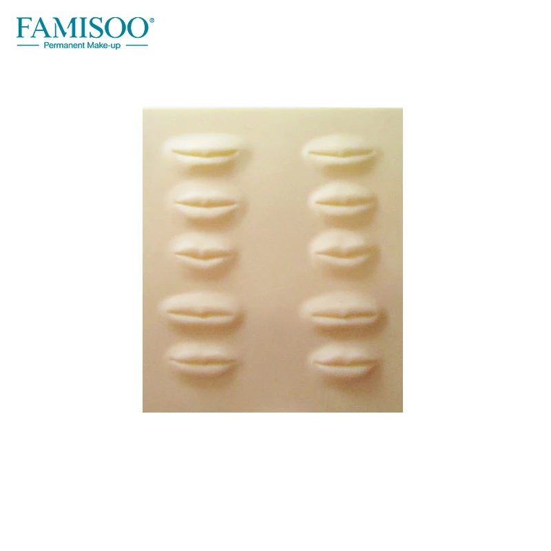 Famisoo 5 шт. 3D татуировка губ Бланк кожи Перманентный макияж инструмент поддельные