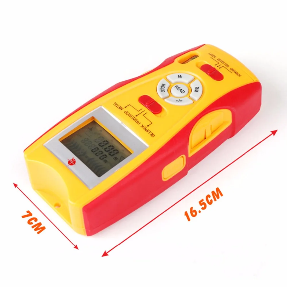 Свободная Нью Настоящее 5in1 высокоточный лазерный дальномер Diastimeter/stud finder