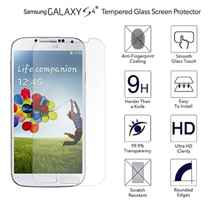Закаленное стекло для Samsung Galaxy S4 I9500 gt i9500 полное покрытие Защита экрана I9515 I9505 I9006