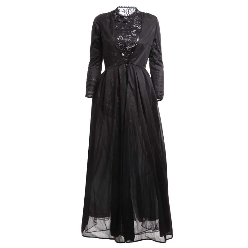 Новый осенний модный элегантный винтажный сексуальный кружевной шифоновый
