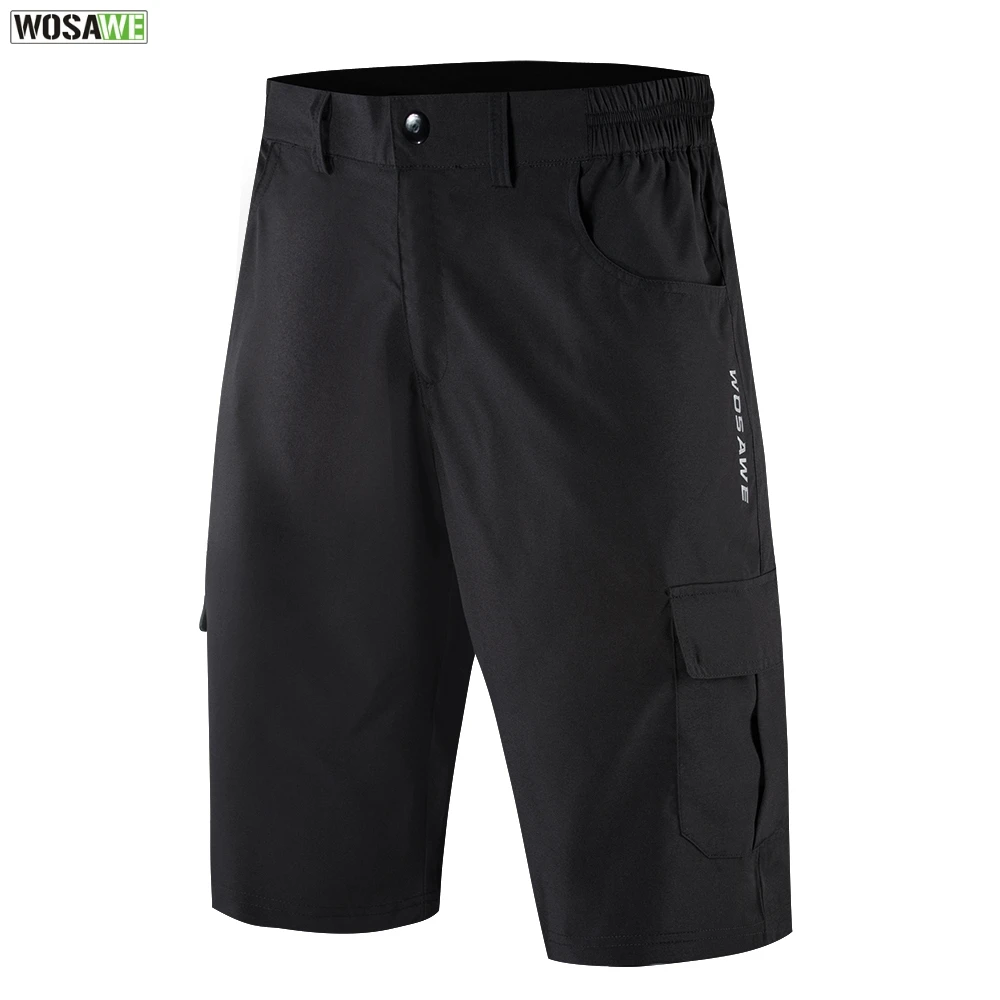 Мужские мотоциклетные шорты WOSAWE летние спортивные штаны на молнии с карманами и