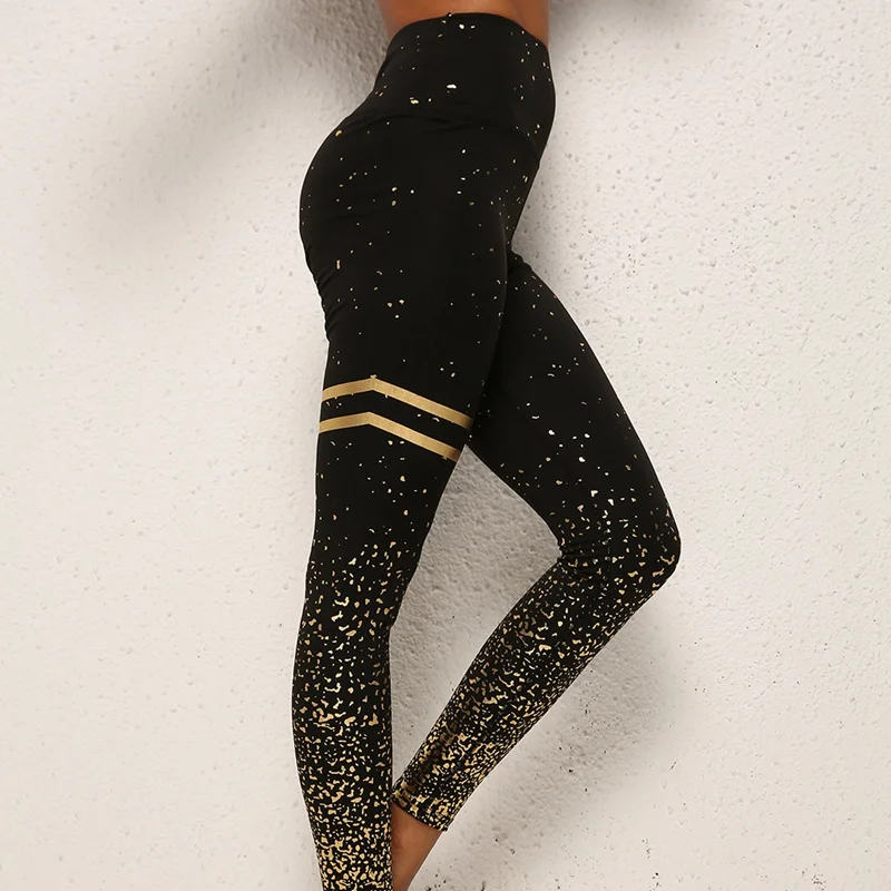 2019 женские розовые леггинсы для фитнеса высокая талия горячая штамповка модные