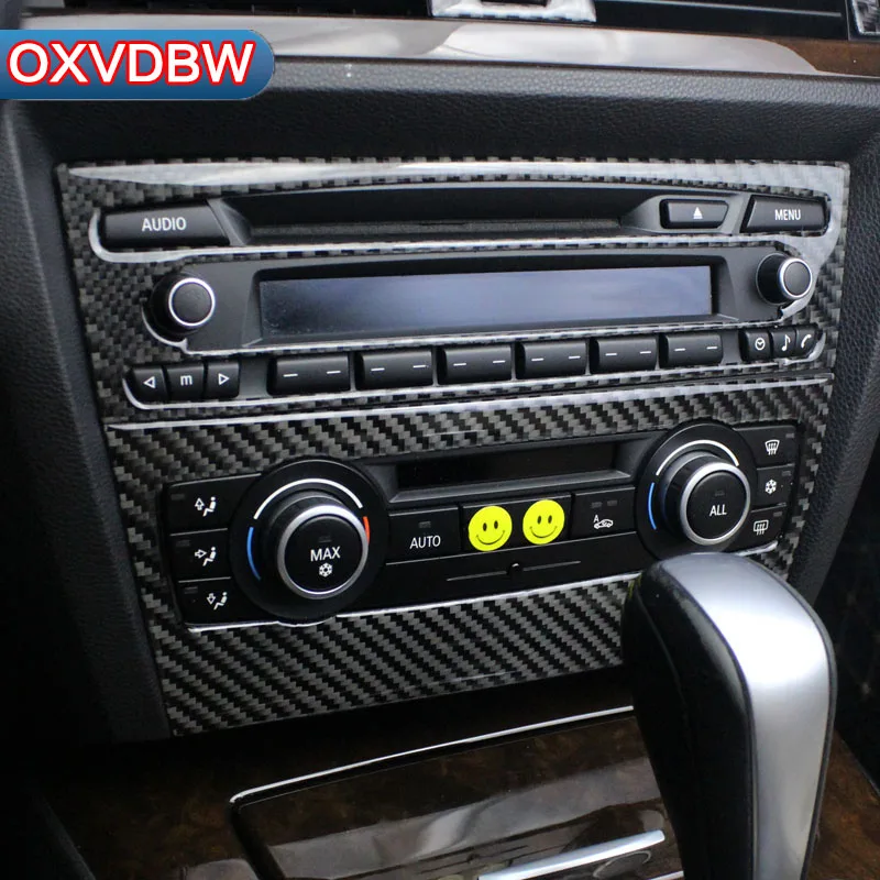 Для bmw e90 e92 e93 внутренняя отделка из углеродного волокна кондиционер CD панель