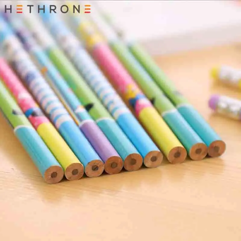 Hethrone 12 шт деревянные карандаши для животных школьников карандаш письма и