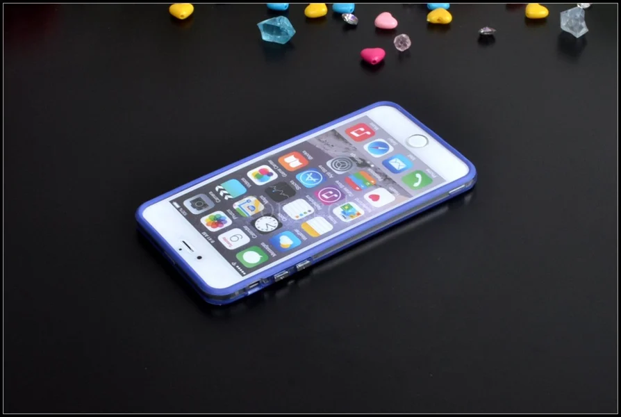 Гибридный Средний прозрачный мягкий ТПУ бампер для iphone 6 6s 7 8 plus X XS MAX XR боковая защита рамка Крышка мягкие силиконовые чехлы