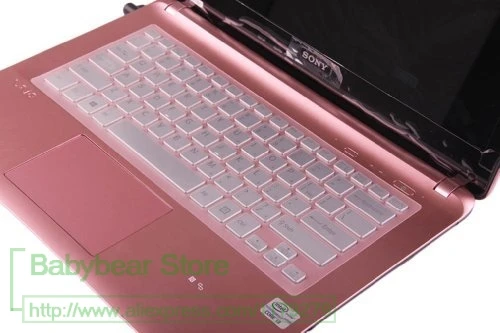 Ноутбук высокая прозрачная клавиатура из ТПУ защитный чехол для Sony VAIO Fit 14/SVF14