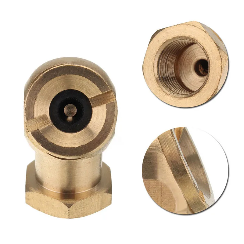 Латунный 1/4 &quotNPT соединитель клапана для накачивания шин CO2 портативный Presta Schrader