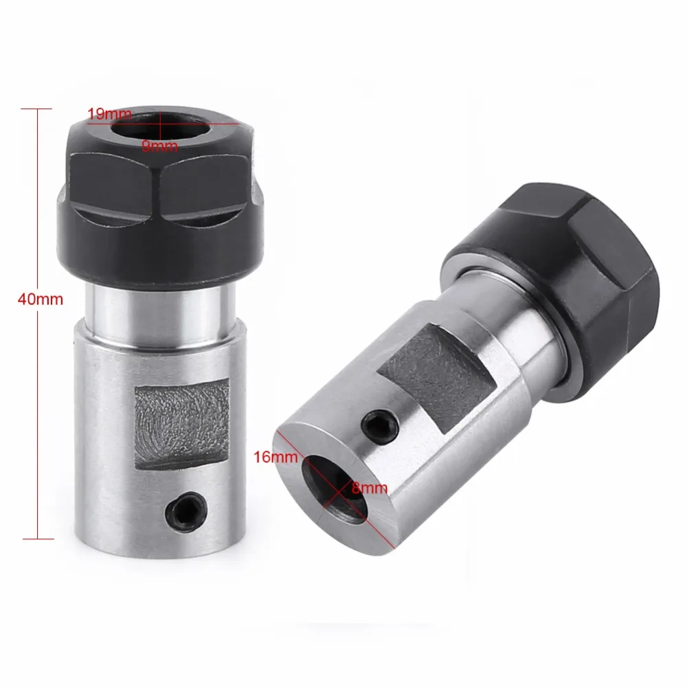 New ER11 Collet Chuck Motor Shaft Extension Rod Spindle Lathe Tools Holder Inner 8MM For CNC Milling Boring Grinding | Инструменты