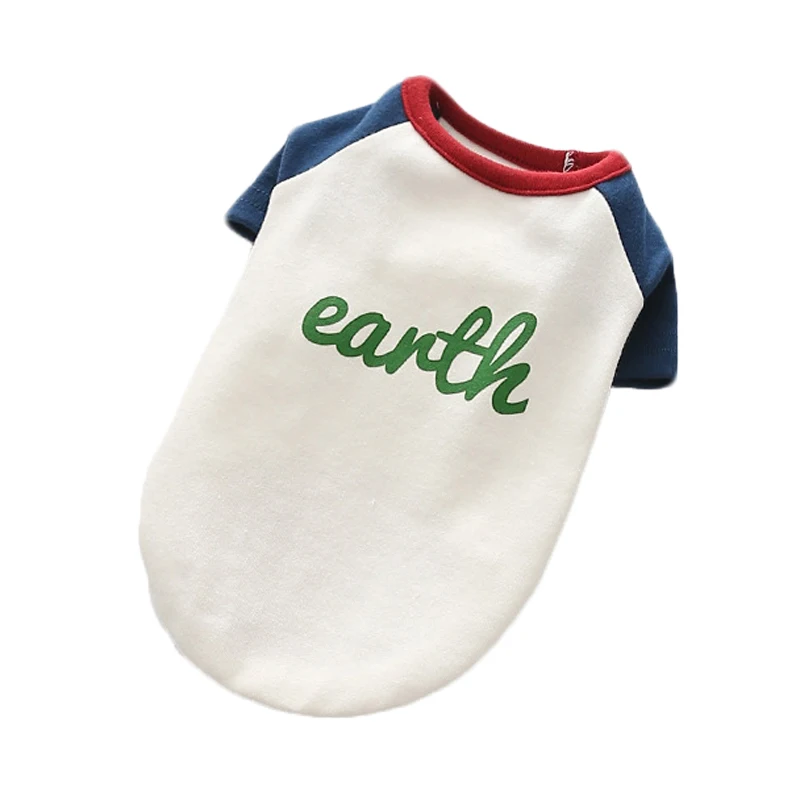 Fashion Dog Coats Spring Autumn Letters Embroidered Pattern Pet Shirt Puppy Cat Clothes Pets Costumes For Small Medium Dogs | Дом и сад