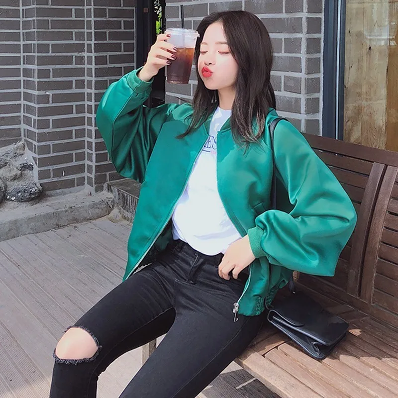 TWOTWINSTYLE куртка с вышивкой женский фонарь рукав зеленая молния одежда большого