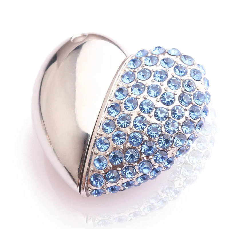 Amthin U disk Mega Fabrica Crystal heart love pendrive 2G 4G 8G 16G 32G 64G Флешка Ювелирная usb флешка Бесплатная