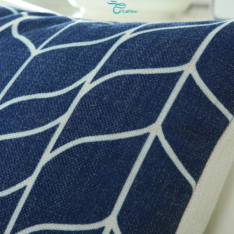 CaliTime Чехлы Подушки Shell Home Decor Chevron стволовых панелей геометрический 18 &quotX 18&quot (45 см