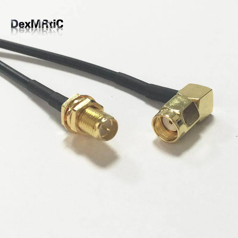 Новинка мужской выключатель под прямым углом Женский Разъем гайка ОТРЕЗОК