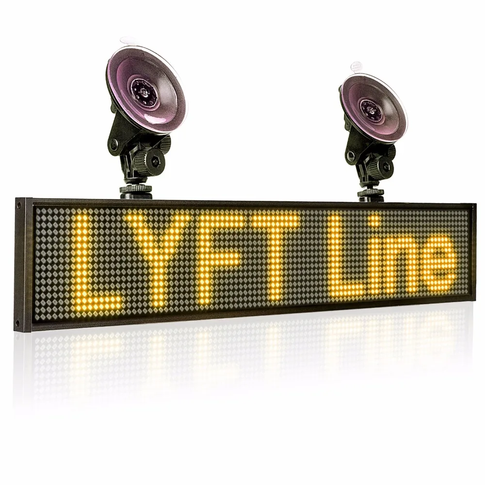 82 см 12 В P5MM SMD светодиодная вывеска программируемая Прокрутка Сообщение желтый