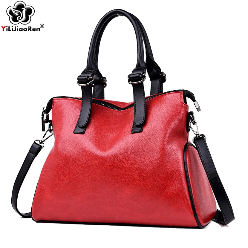 Модные женские сумки дизайнерская вместительная сумка-тоут брендовая кожаная