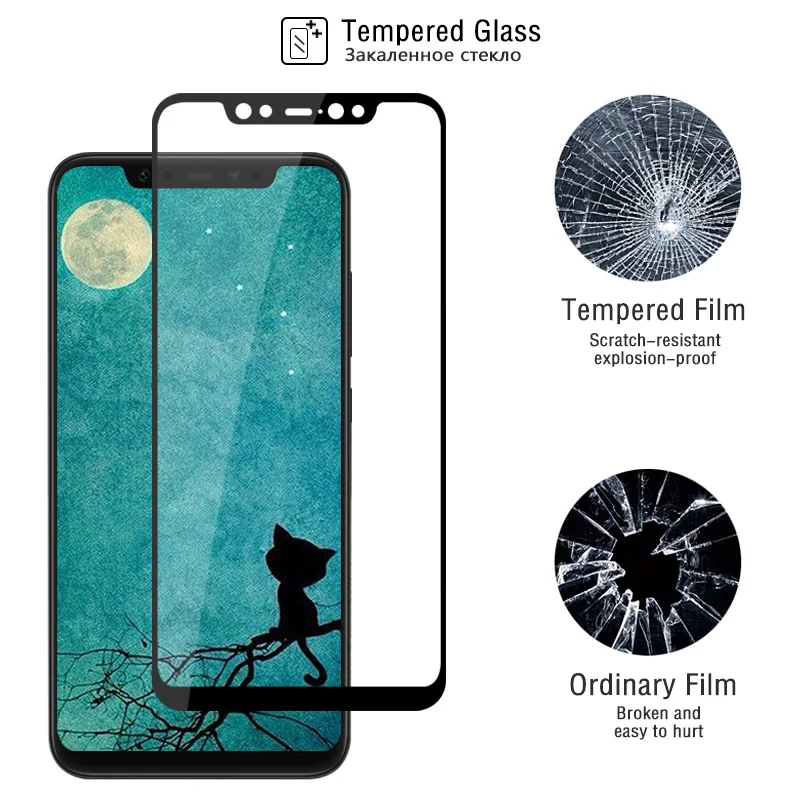 Protective Tempered Glass for Xiaomi 8 Mi8 Screen Protection Back Protector Full Cover M8 | Мобильные телефоны и