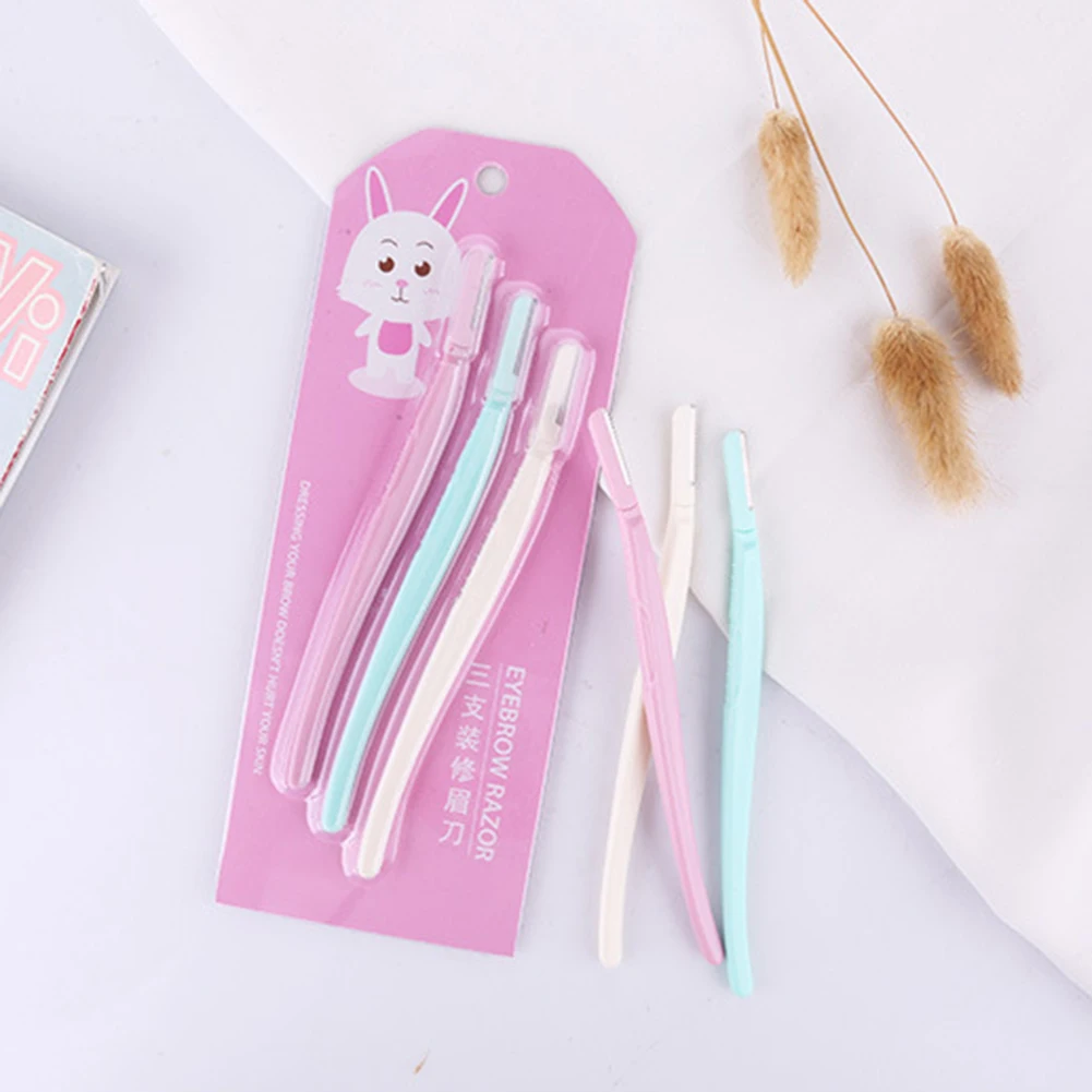 Новый формовочный нож для бровей простой маленький трехсекционный Защитный