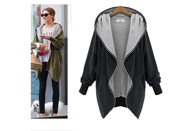 Новинка 2018 Женская Повседневная куртка с капюшоном осенняя верхняя одежда на