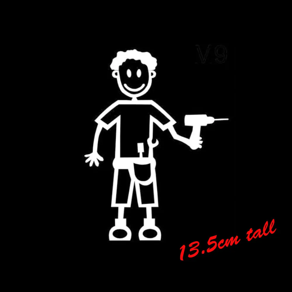 MY STICK FIGURE семейные наклейки на окна автомобиля для взрослых женщин винные